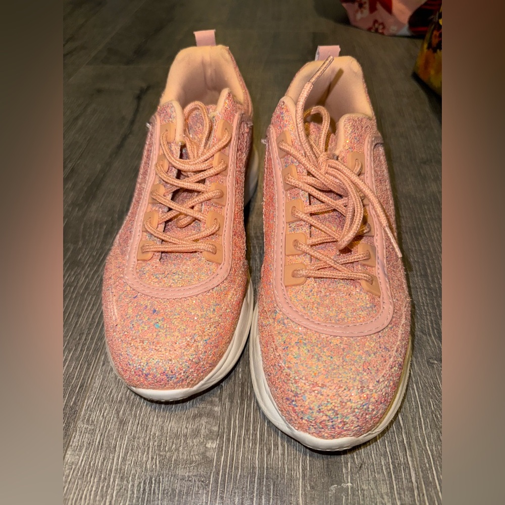 Top Moda pink gliter shoes
